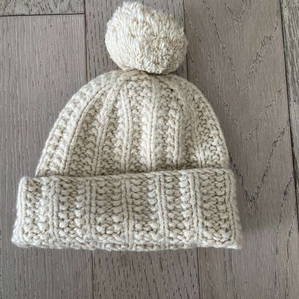 VINTAGE Abercrombie & Fitch 100% Wool CABLE KNIT HAT New